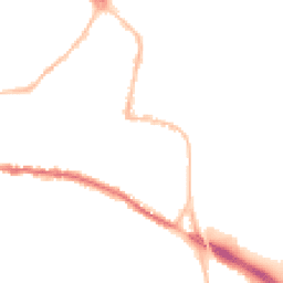 Night-time road noise heatmap for TQ12 2EP