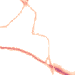 Night-time road noise heatmap for TQ12 2EX