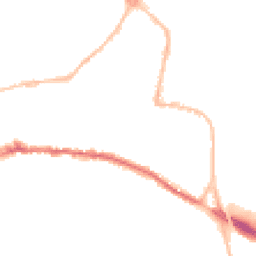 Night-time road noise heatmap for TQ12 2HH