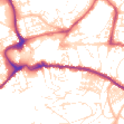 Daytime road noise heatmap for TQ12 2LA