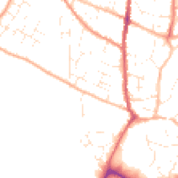 Daytime road noise heatmap for TQ12 3EH