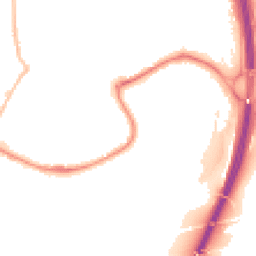 Night-time road noise heatmap for TQ12 3GZ