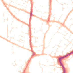 Daytime road noise heatmap for TQ12 3HG