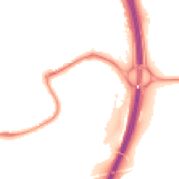 Night-time road noise heatmap for TQ12 3RW