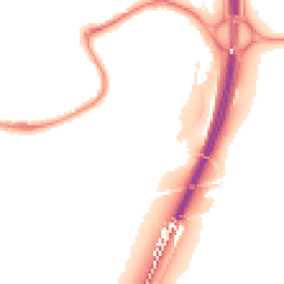 Night-time road noise heatmap for TQ12 3SZ