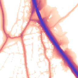 Daytime road noise heatmap for TQ12 3TL
