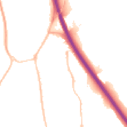 Night-time road noise heatmap for TQ12 3TL