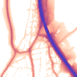 Daytime road noise heatmap for TQ12 3TN