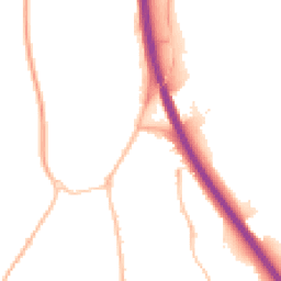 Night-time road noise heatmap for TQ12 3TN