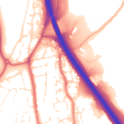 Daytime road noise heatmap for TQ12 3TT