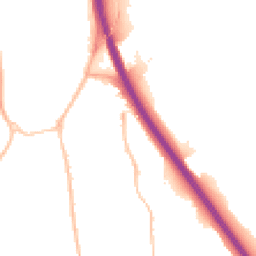 Night-time road noise heatmap for TQ12 3TT