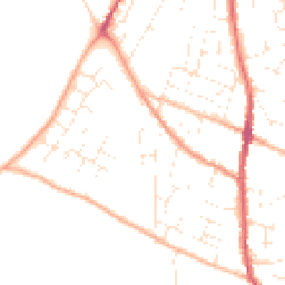 Daytime road noise heatmap for TQ12 3TU
