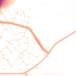 Daytime road noise heatmap for TQ12 4DU