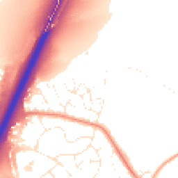 Daytime road noise heatmap for TQ12 4FN