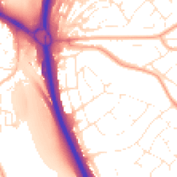 Daytime road noise heatmap for TQ12 4LJ