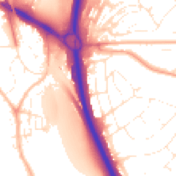 Daytime road noise heatmap for TQ12 4NA