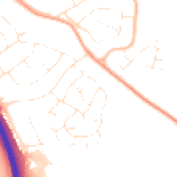 Daytime road noise heatmap for TQ12 4NU