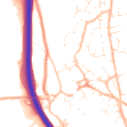 Daytime road noise heatmap for TQ12 5AX