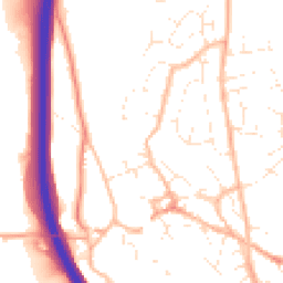 Daytime road noise heatmap for TQ12 5BJ