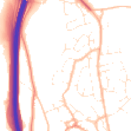 Daytime road noise heatmap for TQ12 5BL