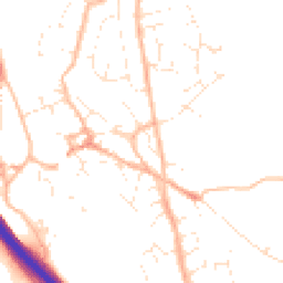 Daytime road noise heatmap for TQ12 5DD