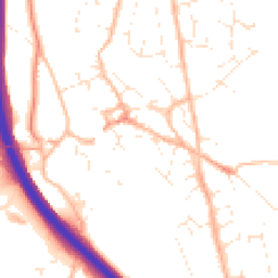 Daytime road noise heatmap for TQ12 5DQ