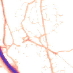 Daytime road noise heatmap for TQ12 5EB