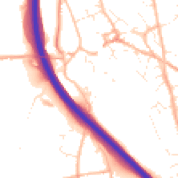 Daytime road noise heatmap for TQ12 5EF