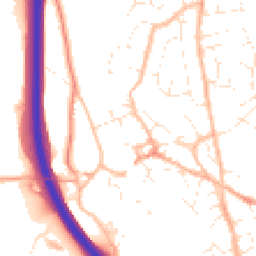 Daytime road noise heatmap for TQ12 5FJ