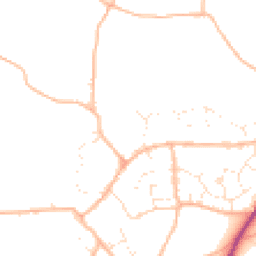 Daytime road noise heatmap for TQ12 5GG