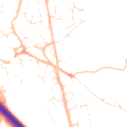 Daytime road noise heatmap for TQ12 5HS