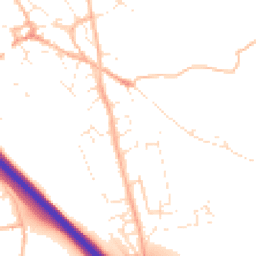 Daytime road noise heatmap for TQ12 5JQ