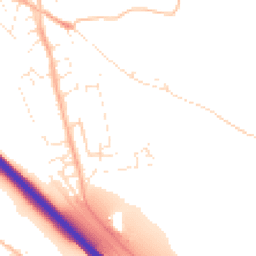 Daytime road noise heatmap for TQ12 5LY