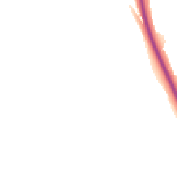 Night-time road noise heatmap for TQ12 5LZ