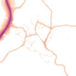 Daytime road noise heatmap for TQ12 5NP