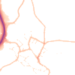Daytime road noise heatmap for TQ12 5PR