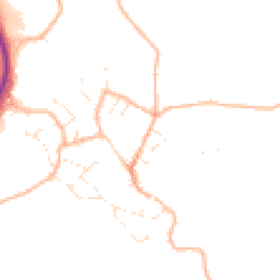 Daytime road noise heatmap for TQ12 5PW