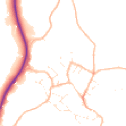 Daytime road noise heatmap for TQ12 5PX