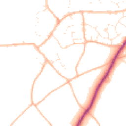 Daytime road noise heatmap for TQ12 5QJ