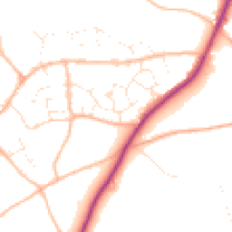 Daytime road noise heatmap for TQ12 5QR