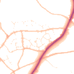 Daytime road noise heatmap for TQ12 5QU
