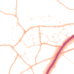 Daytime road noise heatmap for TQ12 5RE