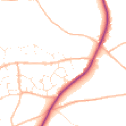 Daytime road noise heatmap for TQ12 5SY