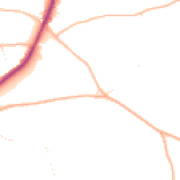 Daytime road noise heatmap for TQ12 5TY