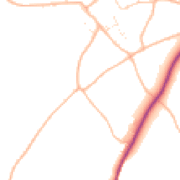 Daytime road noise heatmap for TQ12 5UF