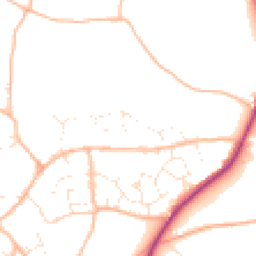 Daytime road noise heatmap for TQ12 5YJ