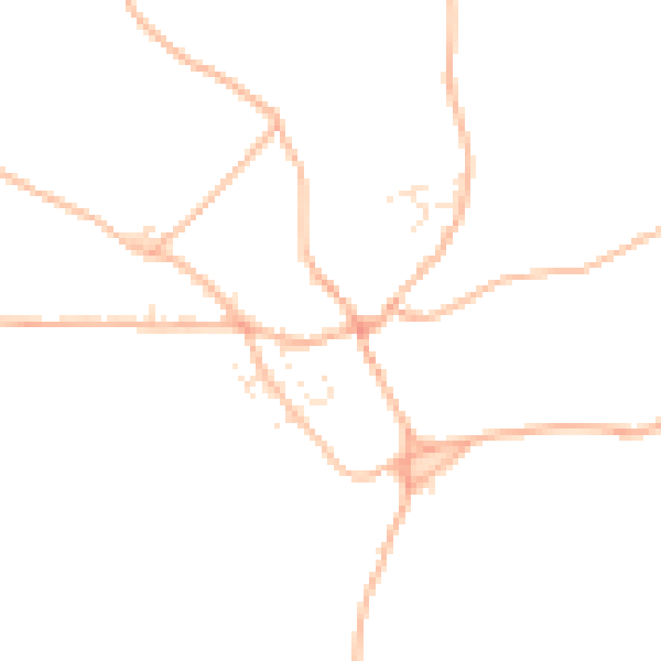 Daytime road noise heatmap for TQ12 6DP