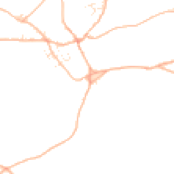 Daytime road noise heatmap for TQ12 6DQ