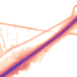 Daytime road noise heatmap for TQ12 6EY