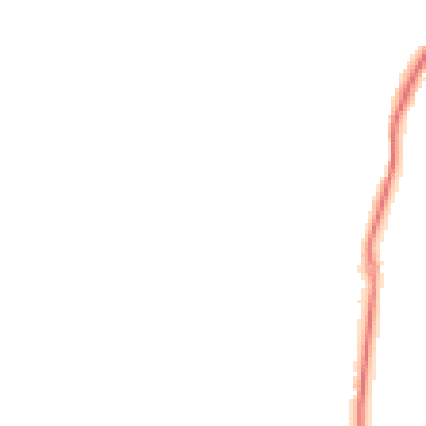 Night-time road noise heatmap for TQ12 6FF